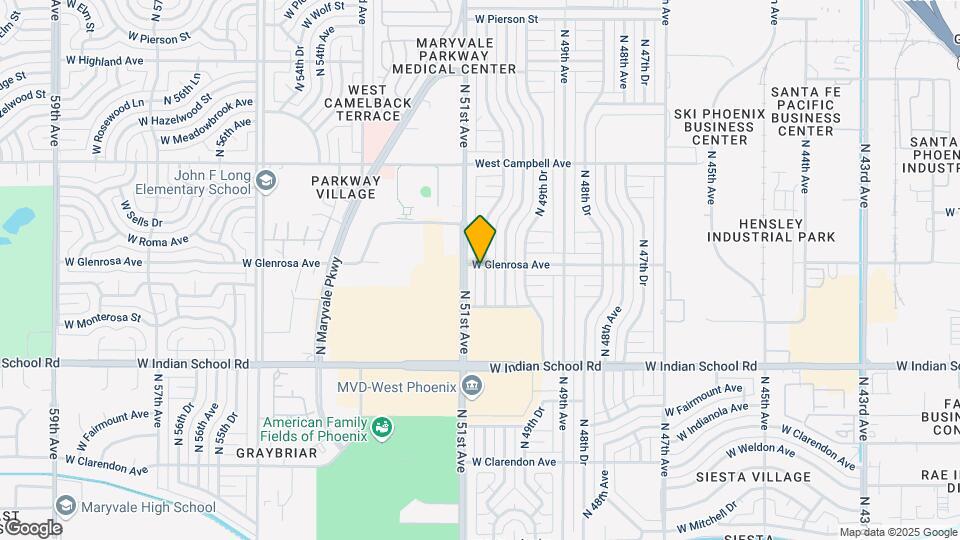 4236 N 50th Dr Map and Location Details