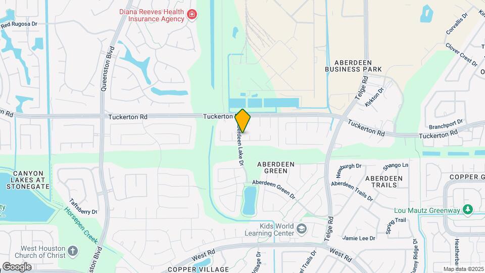 9206 Aberdeen Lake Dr Map and Location Details