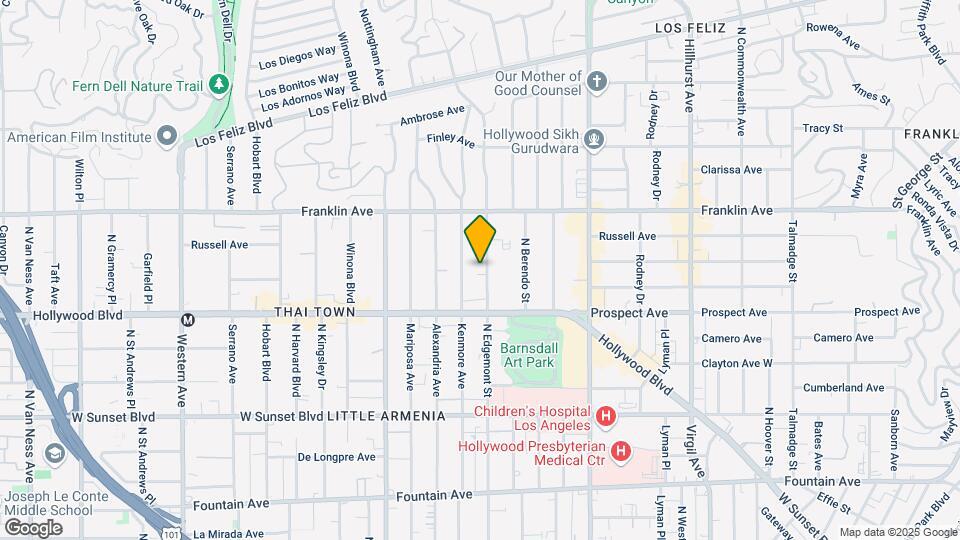 1749 Edgemont St Mapa y Detalles de la Ubicación