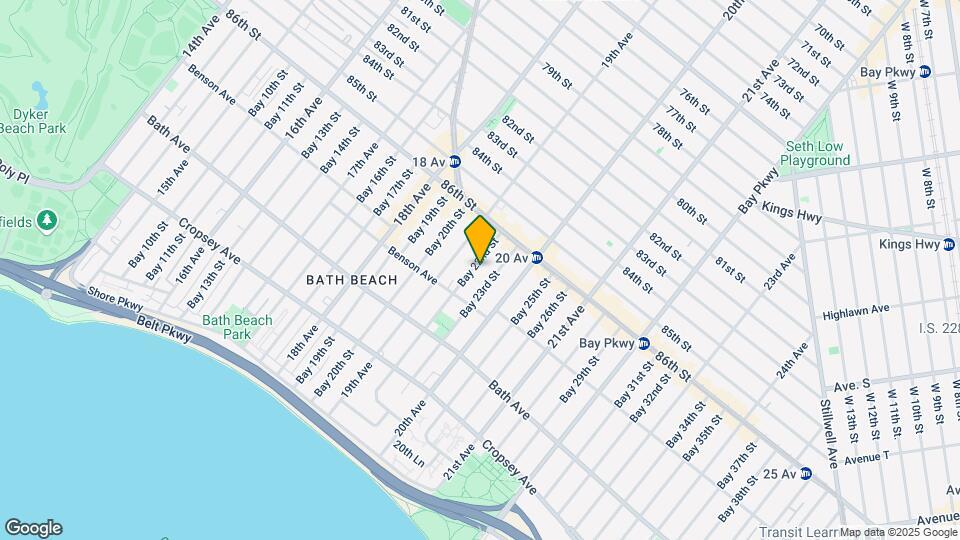 59 Bay 22nd St Map and Location Details