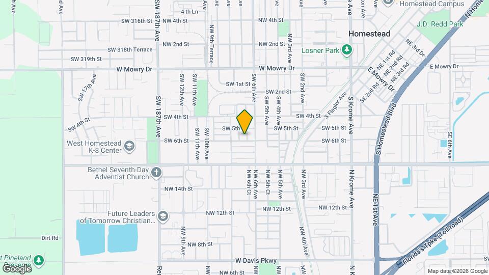 536 SW 6th Terrace Map and Location Details