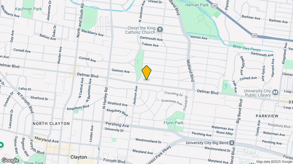 7353 Delmar Blvd Map and Location Details