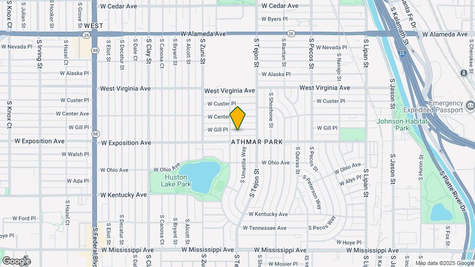 2120 W Gill Pl Map and Location Details