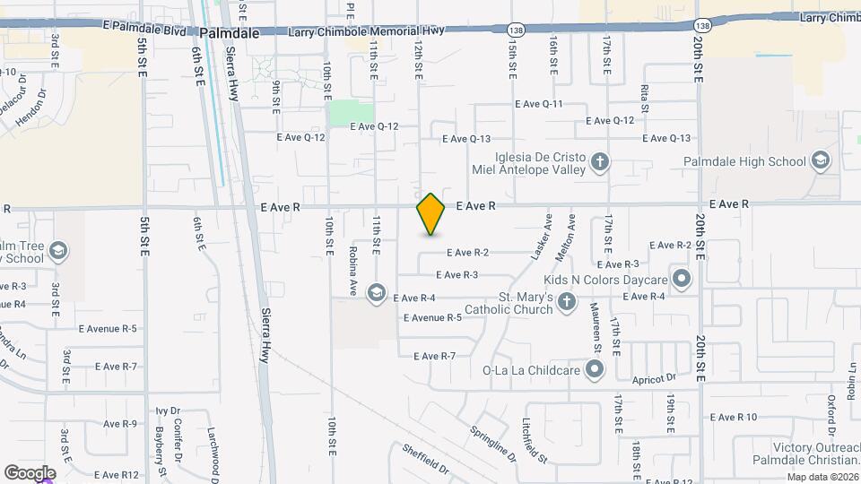 1215 E Ave R-2 Map and Location Details