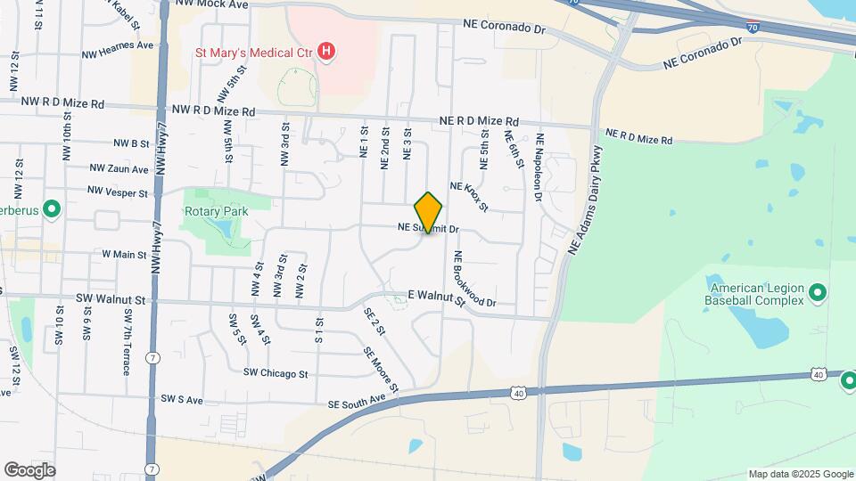 424 NE Lakeview Dr Mapa y Detalles de la Ubicación