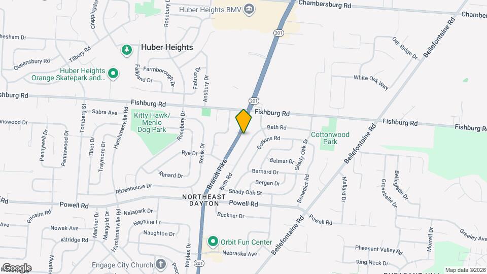 5862 Brandt Pike Map and Location Details