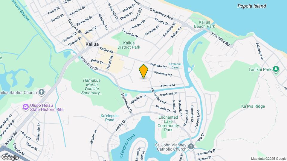 386 Awakea Rd Map and Location Details