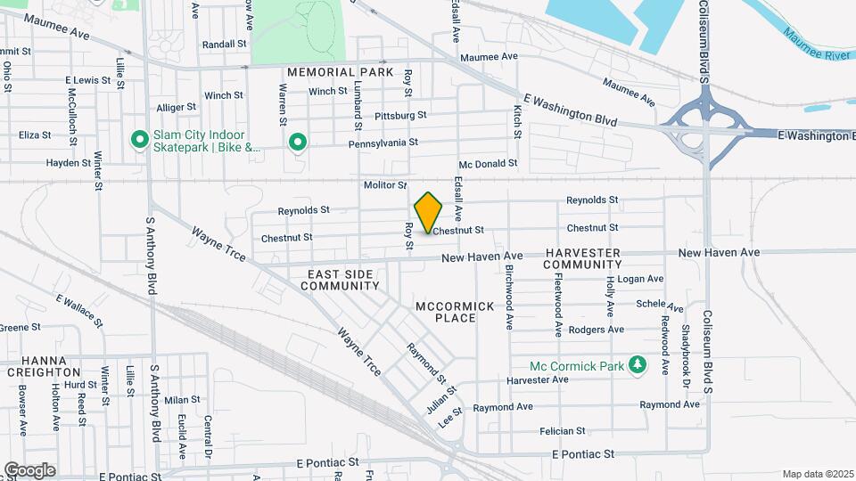 2822 Chestnut St Map and Location Details