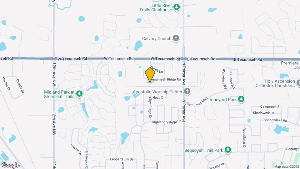 305 Tecumseh Meadows Dr Mapa y Detalles de la Ubicación