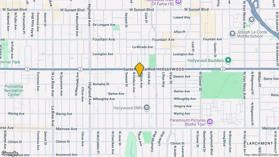 1023 Wilcox Ave Map and Location Details