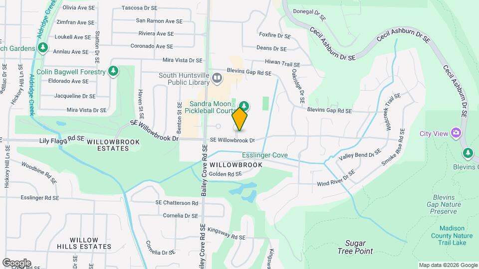8205 Willowbrook Cir SE Map and Location Details