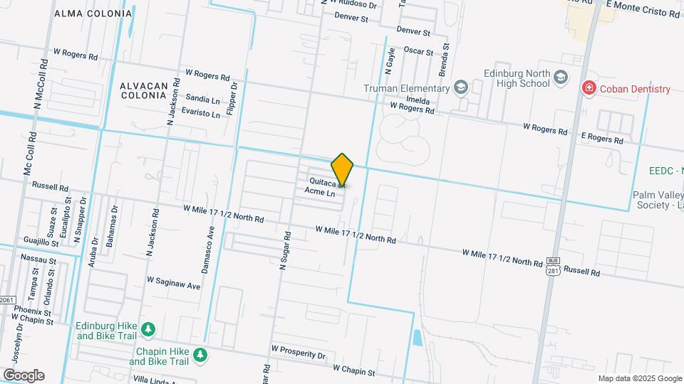 1303 Acme Ln Mapa y Detalles de la Ubicación
