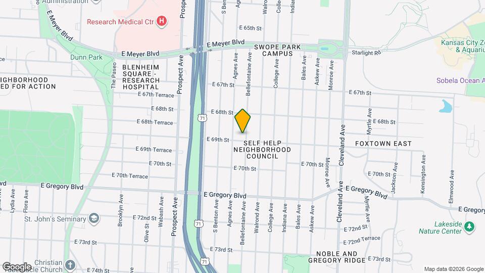 3014 E 69th St Map and Location Details