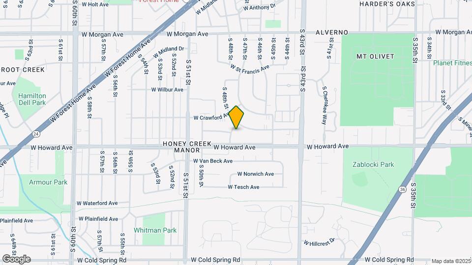 3846 S 48th St Map and Location Details