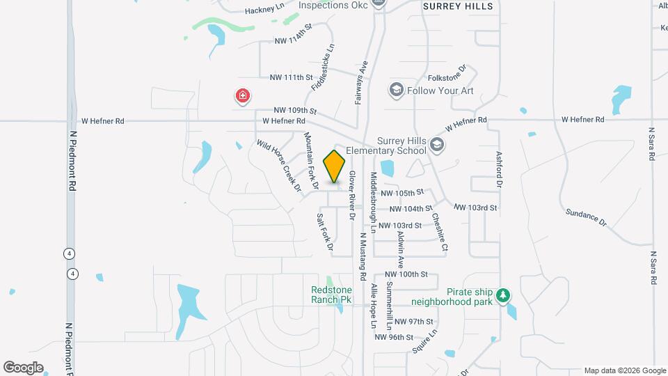 10601 Little Sallisaw Creek Dr Map and Location Details