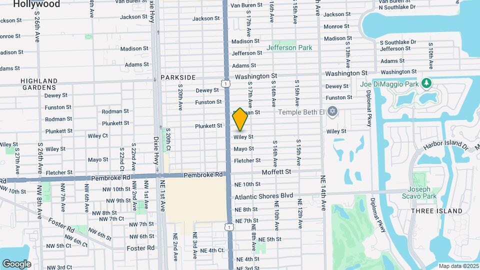 1729 Wiley St Map and Location Details