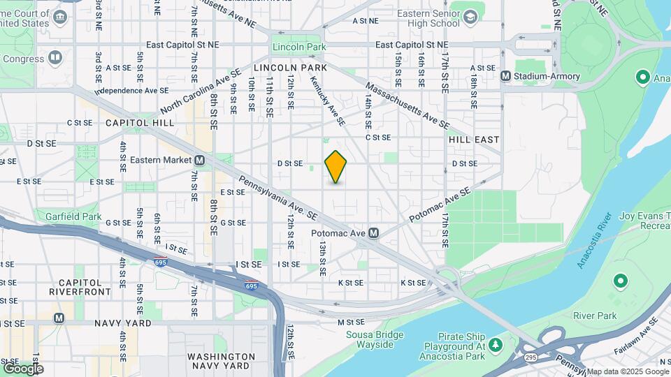 1324 E St SE Map and Location Details