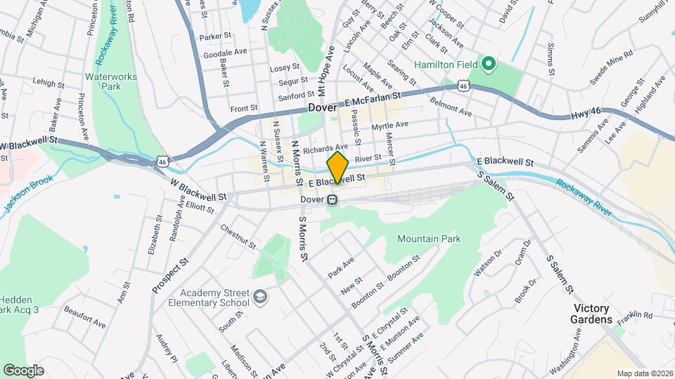 50 E Blackwell St, Unit A Map and Location Details