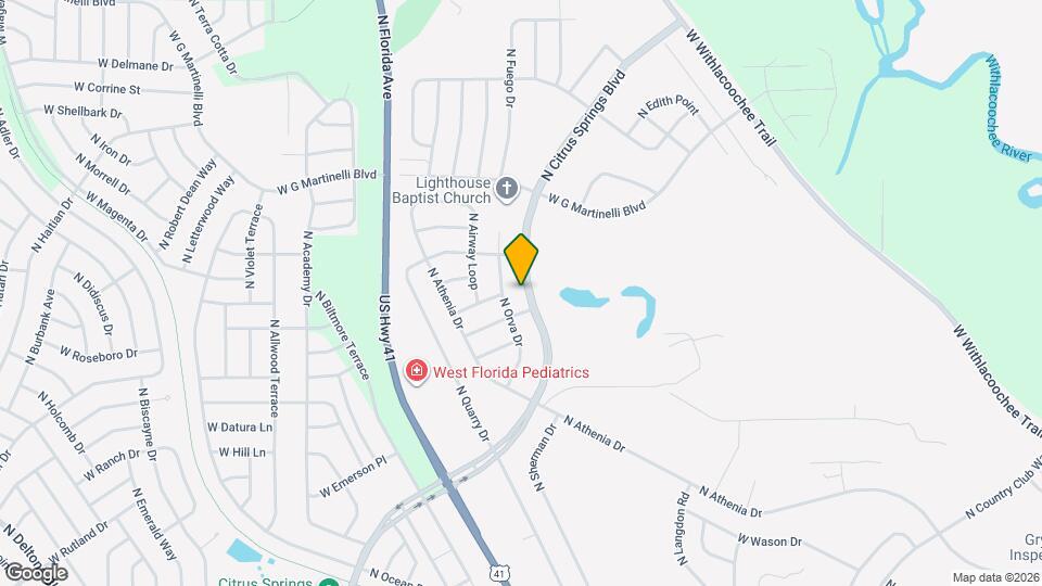 10720 N Citrus Springs Blvd Map and Location Details