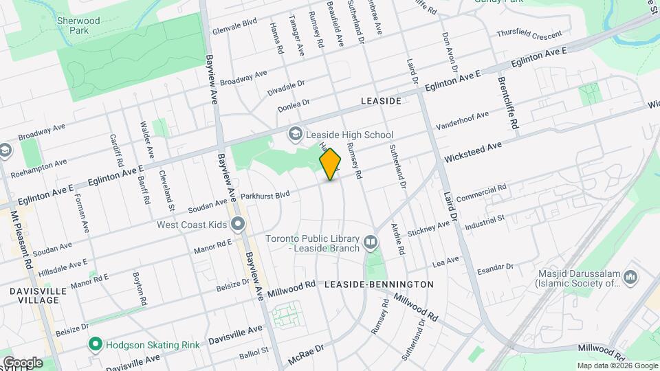 79 Parkhurst Blvd Map and Location Details