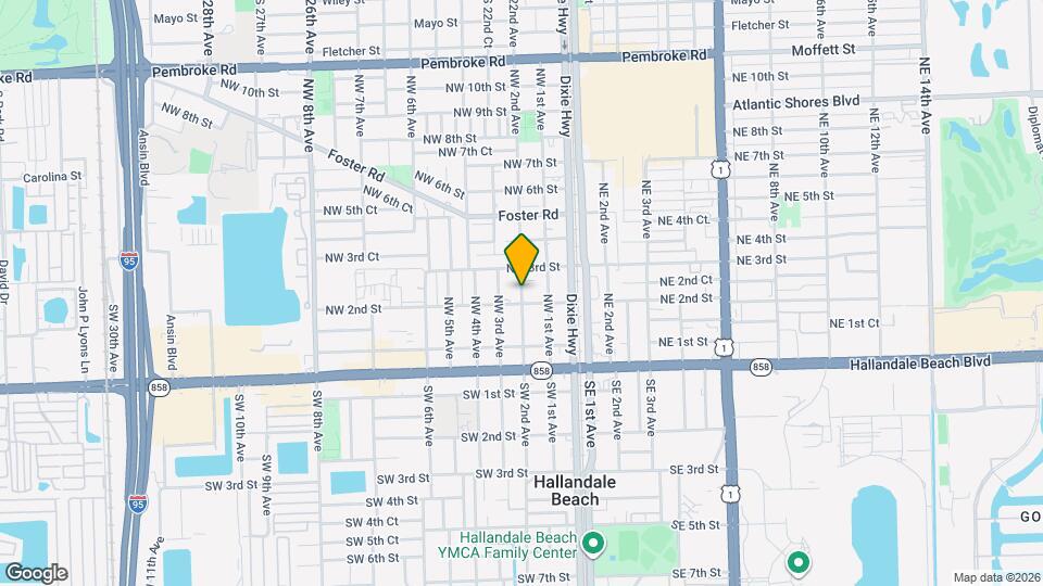 124 NW 2nd St Map and Location Details