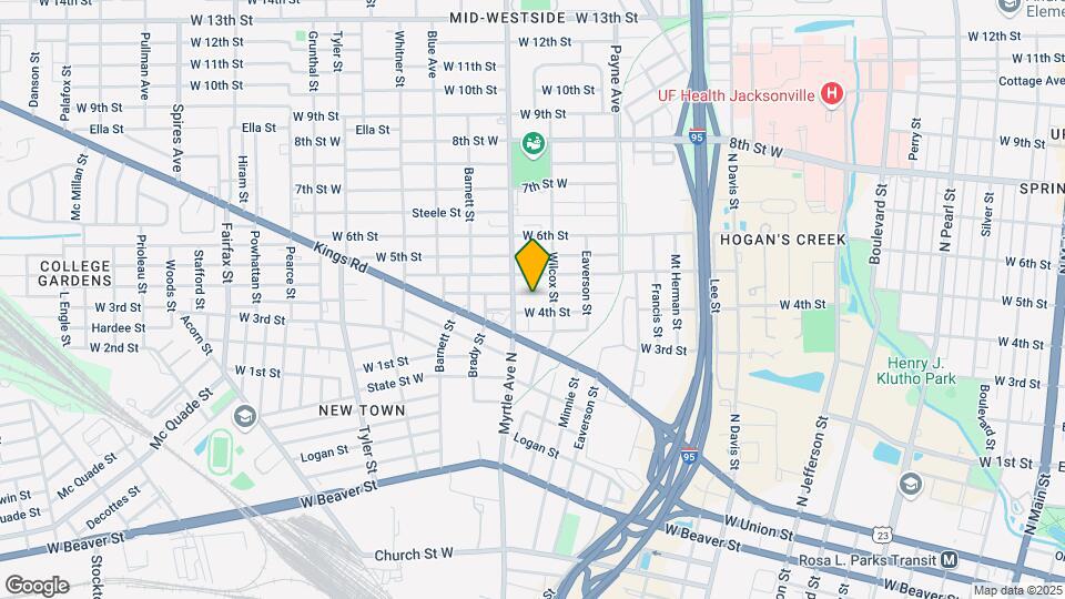 1260 Hart St Mapa y Detalles de la Ubicación