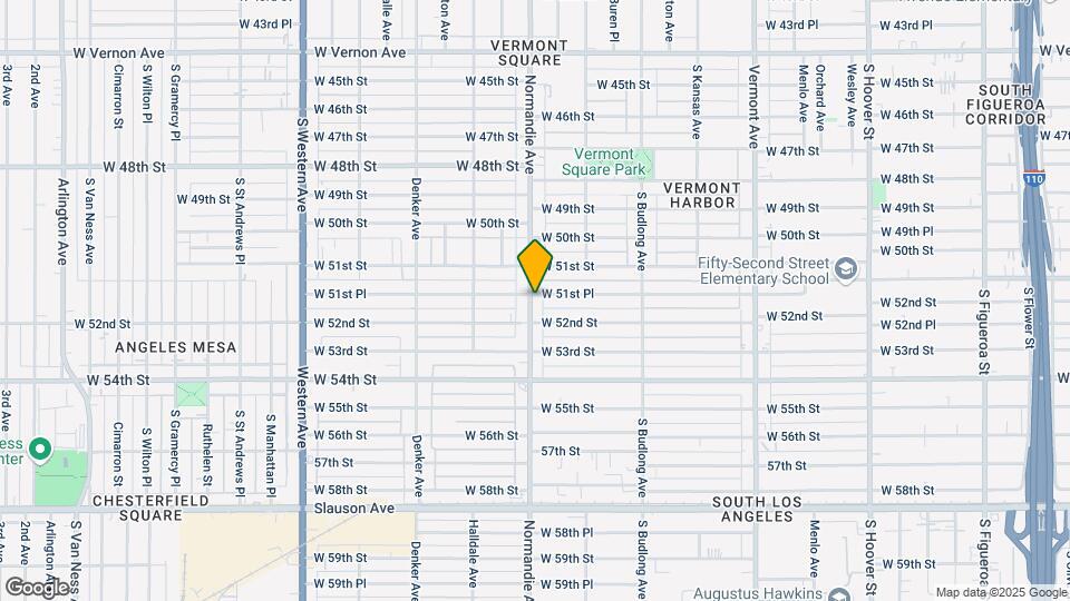 5150-5152 S Normandie Ave Mapa y Detalles de la Ubicación