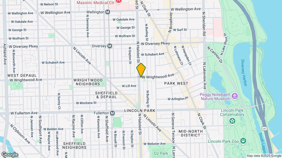 2549 N Halsted St Map and Location Details
