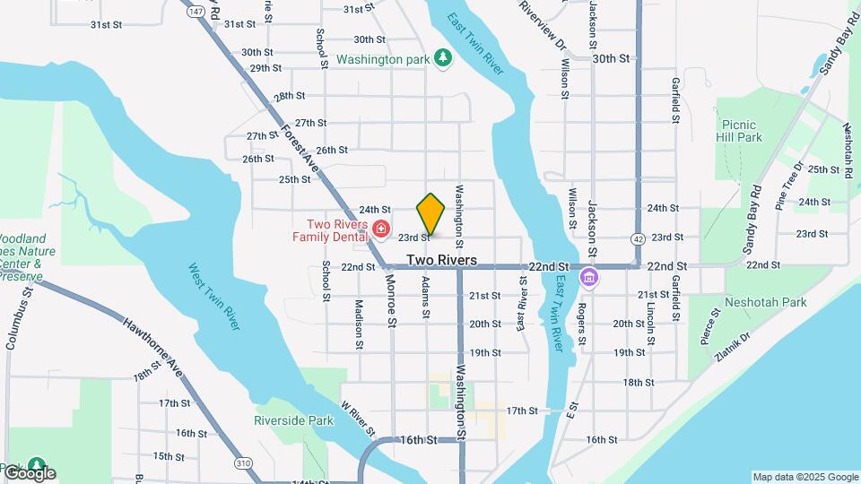 2219 Adams St, Unit A Map and Location Details