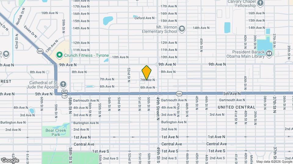 632 50th St N Map and Location Details