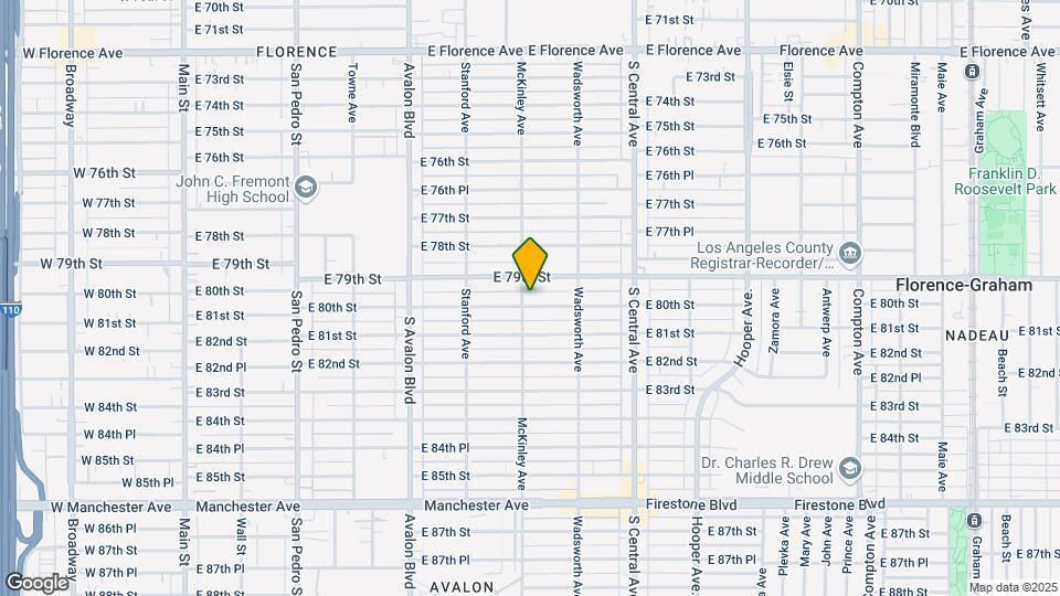 807 E 80th St Map and Location Details