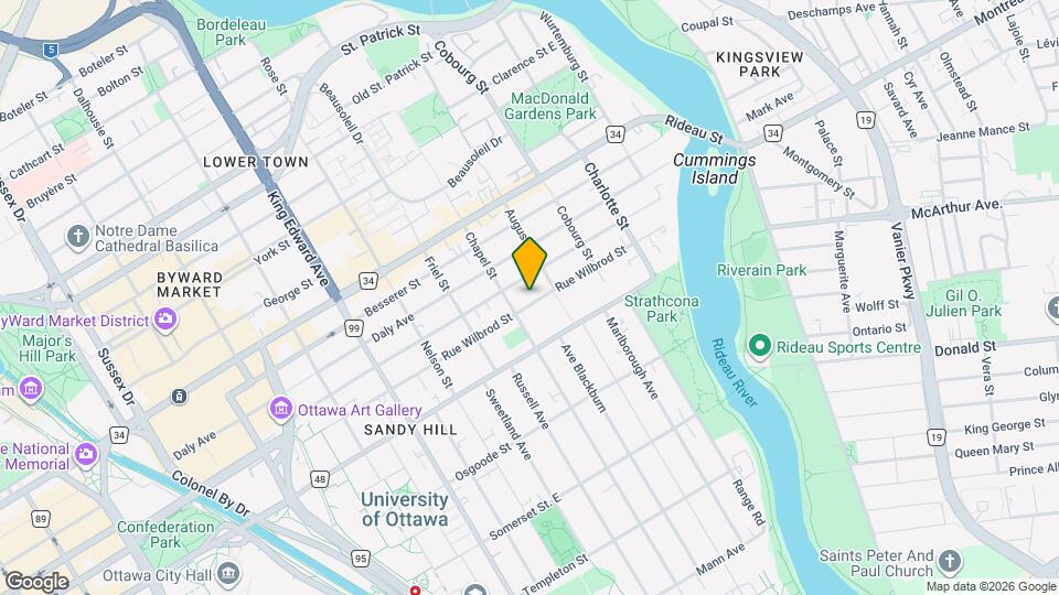 385 Wilbrod St Map and Location Details