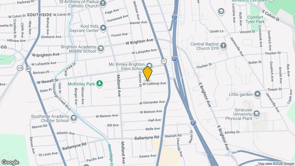 176-78 W Calthrop Ave Mapa y Detalles de la Ubicación