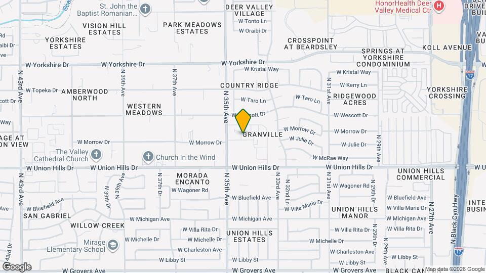 3416 W Julie Dr Map and Location Details