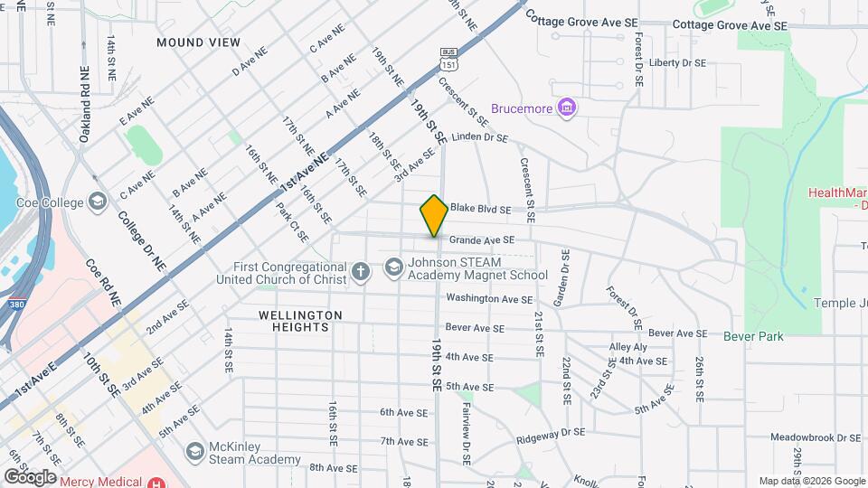 1837 Grande Ave SE Map and Location Details