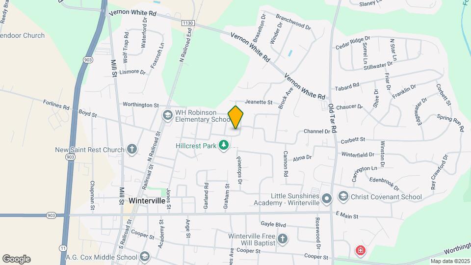 530 Hillcrest Ave Map and Location Details