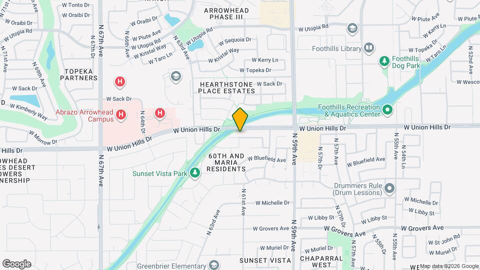 6100 W Audrey Ln Map and Location Details