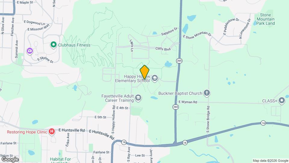 162 S Woodsprings Dr Map and Location Details