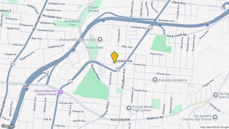 1570 Dixmont Ave Map and Location Details