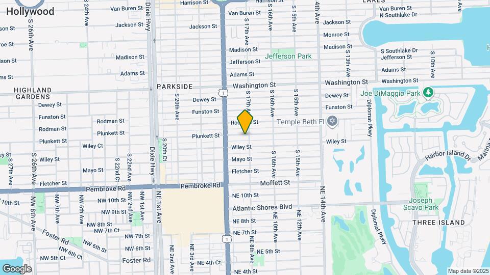 1708 Plunkett St Map and Location Details