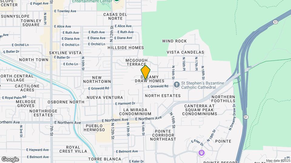 1407 E El Camino Dr Map and Location Details