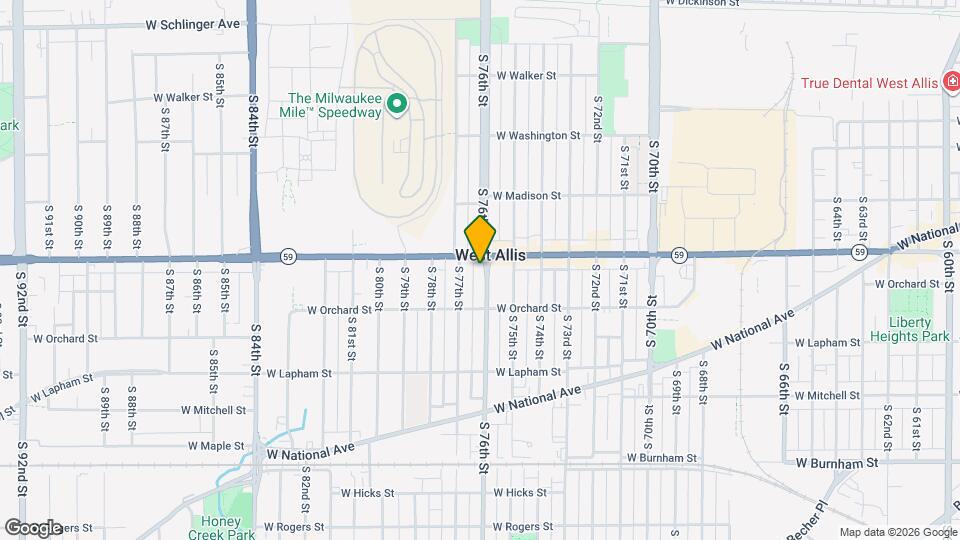 1413 S 76th St Map and Location Details