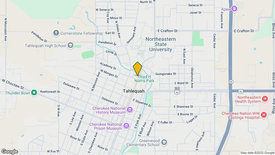 403 N Muskogee Ave, Unit Opals Building Apt.2 Map and Location Details
