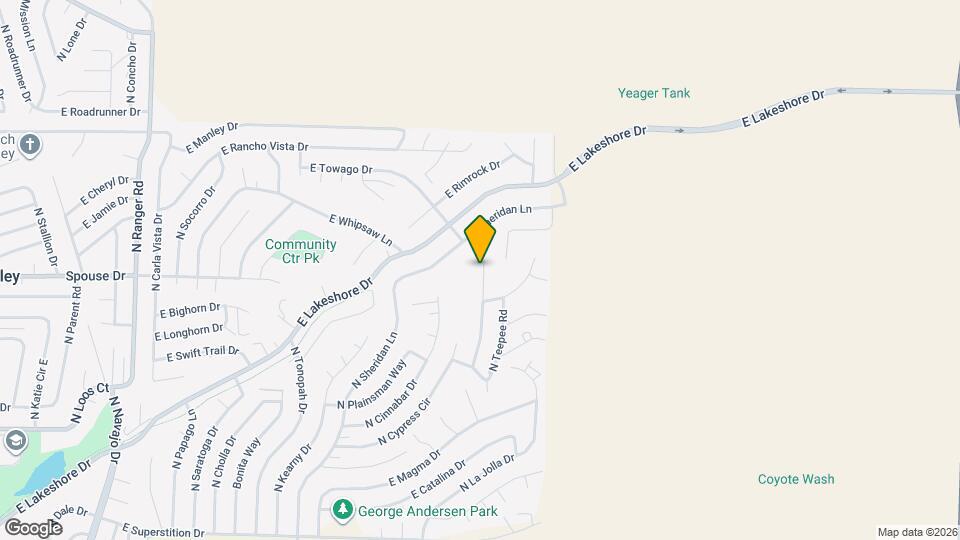 4650 N Lodgepole Ct Map and Location Details