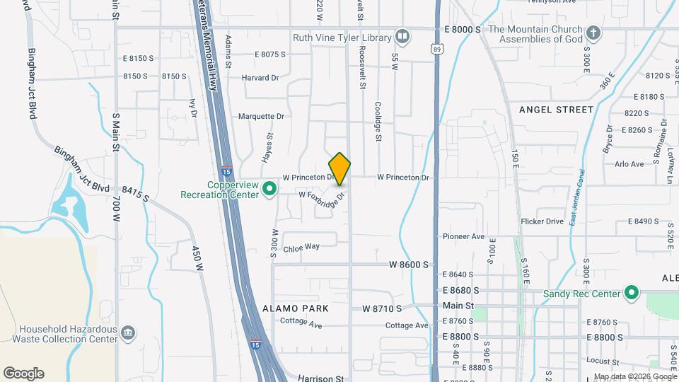 166 W Foxbridge Dr Map and Location Details