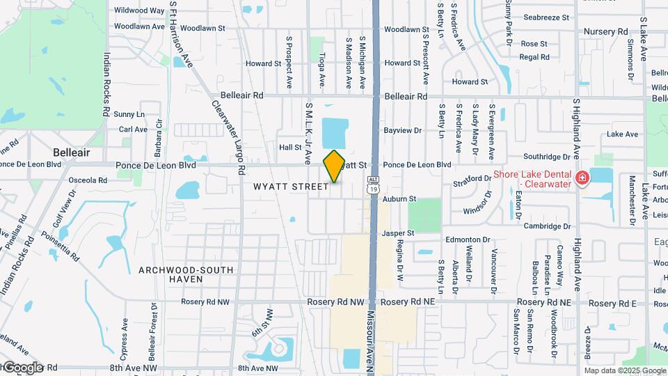 1735 S Washington Ave, Unit Unit B Map and Location Details