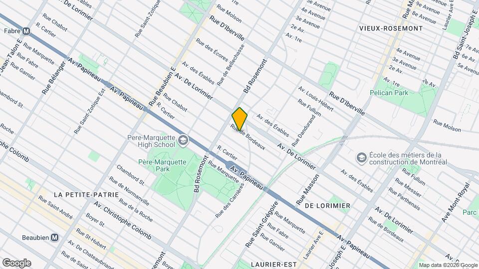 5814 De Bordeaux Rue Map and Location Details