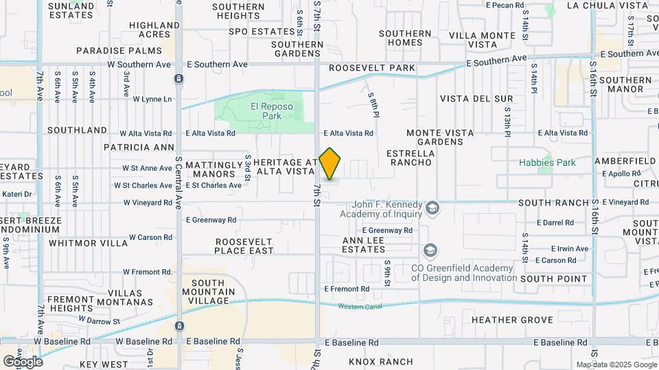 6631 S 7th St Map and Location Details