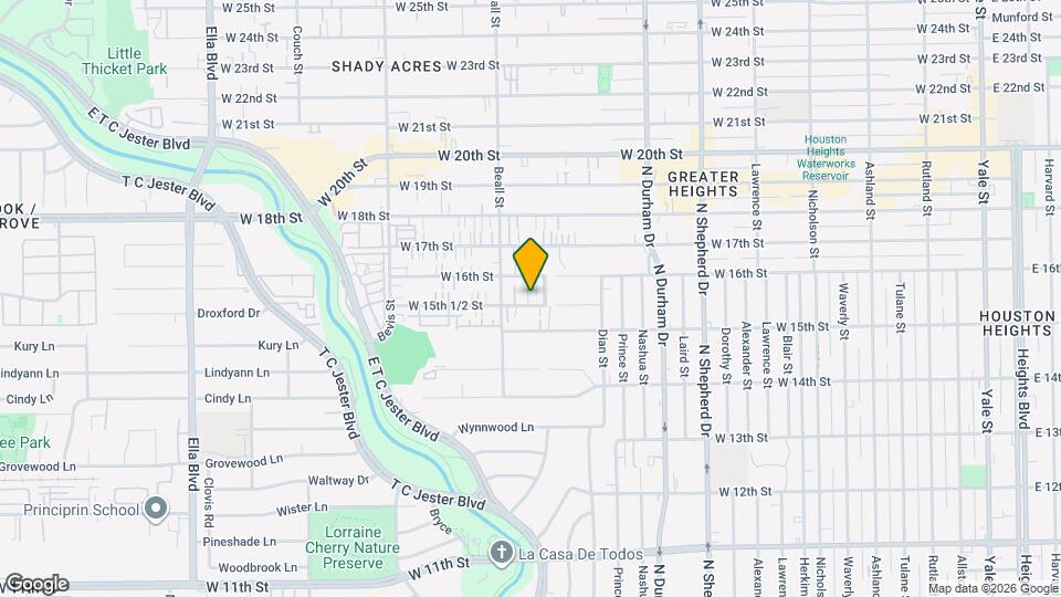 1029 W 15th 1/2 St Map and Location Details