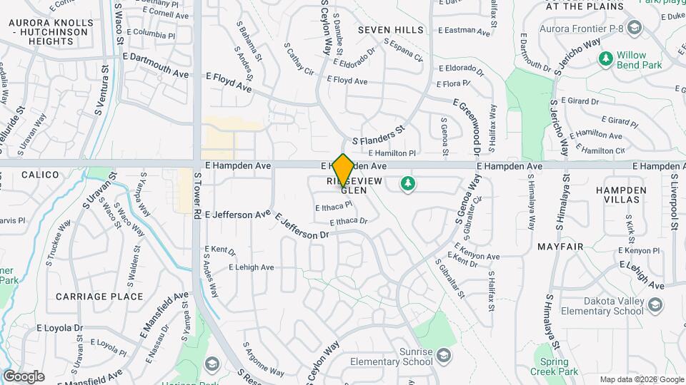 3539 S Ceylon Way Mapa y Detalles de la Ubicación